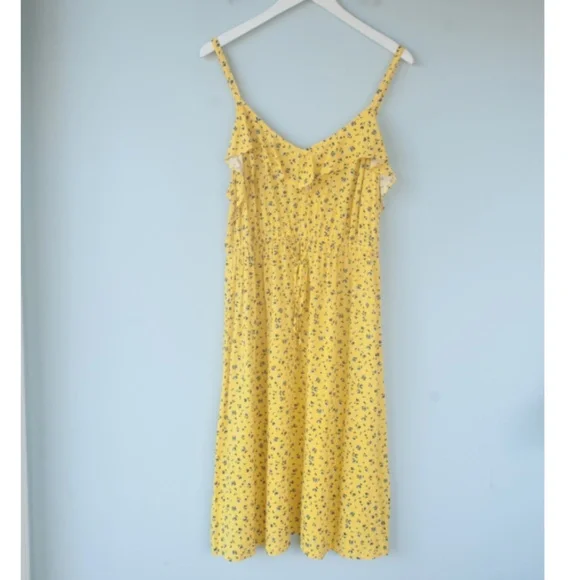 Torrid 1 Yellow Micro Floral Summer Dress - Picture 4 of 10